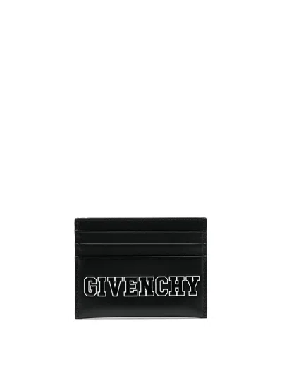 Givenchy Logo-print Leather Cardholder In Black