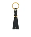 Givenchy Logo-print Leather Keychain In Green