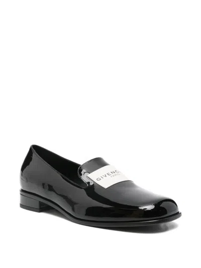Givenchy Logo-print Leather Loafers In Black
