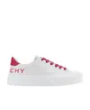 Givenchy Logo-print Leather Low-top Sneakers In White