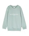 Givenchy Logo-print Long-sleeve Sweatshirt In Green