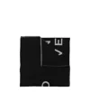 Givenchy Logo-print Mélange Scarf In Black
