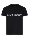 Givenchy Black T-shirt For Kids With Logo In Black