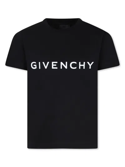 GIVENCHY LOGO-PRINT ORGANIC-COTTON T-SHIRT