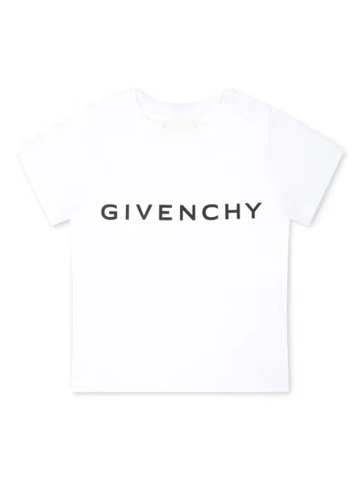 Givenchy Babies' Logo-print Organic-cotton T-shirt In White