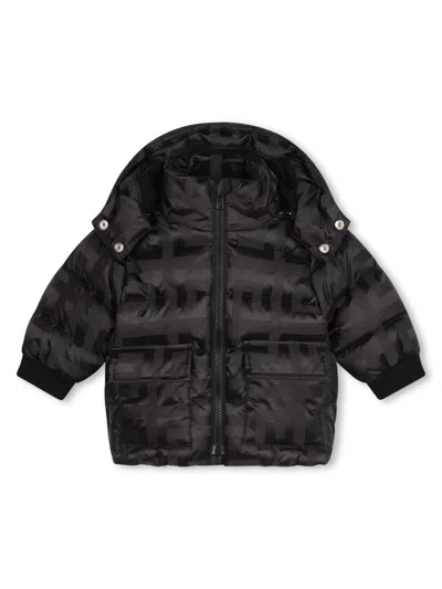 Givenchy Babies' Logo-print Puffer Jacket In Black