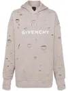 Givenchy Oversized Hole Sweater In 灰色