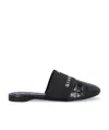 Givenchy Logo-print Round-toe Mules In Black
