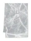 Givenchy Logo-print Scarf In Grey