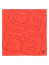 Givenchy Logo-print Scarf In Red