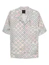 Givenchy Multicolor Pyjamas Shirt In Monogram 72 Silk In Neutrals
