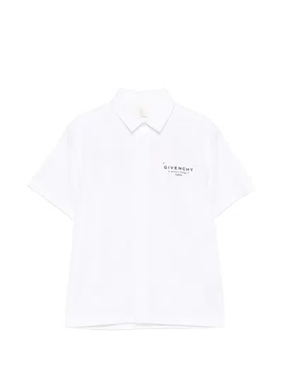 Givenchy Kids' Logo-print Shirt In White