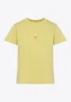 Givenchy Back Bow T-shirt In Yellow