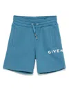 Givenchy Logo-print Shorts In 蓝色