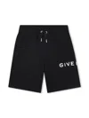 Givenchy Kids Shorts Black In Black