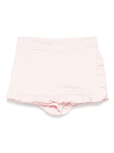 Givenchy Babies' Logo-print Shorts In Pink