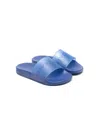 Givenchy Logo-print Slide On Sandals In Blue