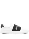 Givenchy Urban Street Sneakers In Leather With Elastic Band In White