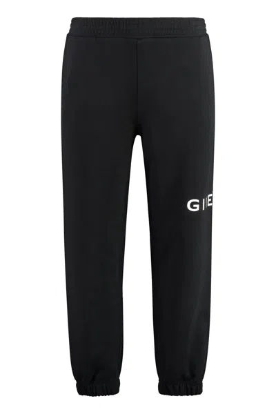 Givenchy Logo Print Sweatpants In Black