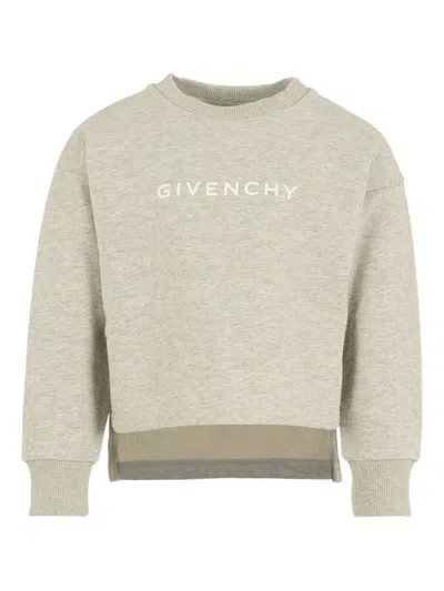 Givenchy Kids' Logo-print Sweatshirt In Neutral