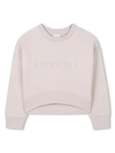 Givenchy Kids' Logo-print Sweatshirt In Brown