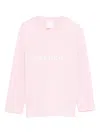 Givenchy Logo-print Sweatshirt In Pink