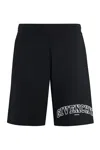 Givenchy Elasticated Waistband Knee Length Shorts In Black
