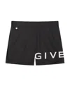 Givenchy Logo-embroidered Swim Shorts In Black