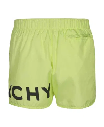 Givenchy Logo-print Swim Shorts In Green