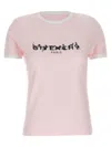Givenchy Pink T-shirt With Logo Printed On The Front In Cottonr Woman