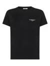 Givenchy Black Cotton Jersey Crewneck T-shirt In Multi