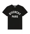 Givenchy Navy Short-sleeved T-shirt With Logo In Black
