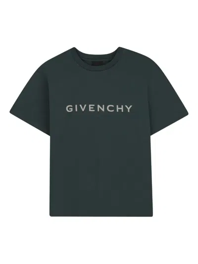 Givenchy Kids' Logo-print T-shirt In Blue