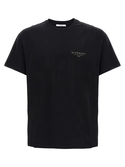 Givenchy Cotton T-shirt With Stamp Print Clothing In Black