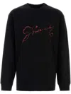 Givenchy Graphic Crewneck T-shirt Front Back Print In Black