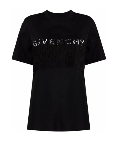Givenchy Logo-print T-shirt In Black
