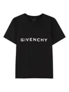 Givenchy Kids' Logo-print T-shirt In Black