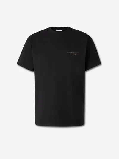 Givenchy Logo Print T-shirt In Black
