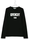 Givenchy Logo Print T-shirt In Black