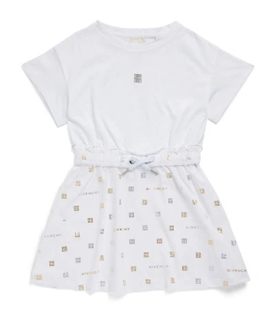 Givenchy Kids' Logo Print T-shirt Dress (4-12+ Years) In White