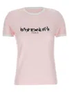 Givenchy Pink T-shirt With Logo Printed On The Front In Cottonr Woman In Multicolor