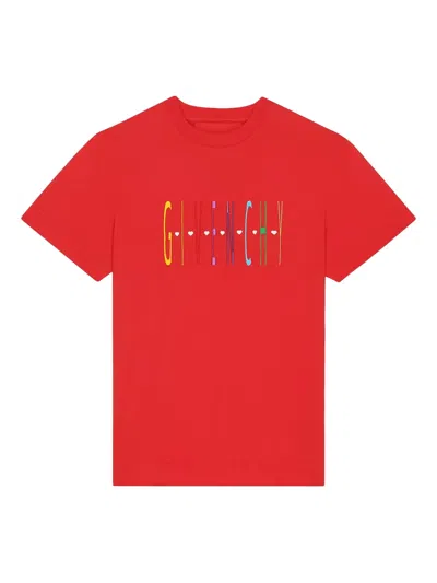 Givenchy Logo-print T-shirt In Red