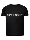 Givenchy Black T-shirt For Kids With Logo In Schwarz