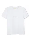 Givenchy Boy's Contrast Logo-print T-shirt In Weiss