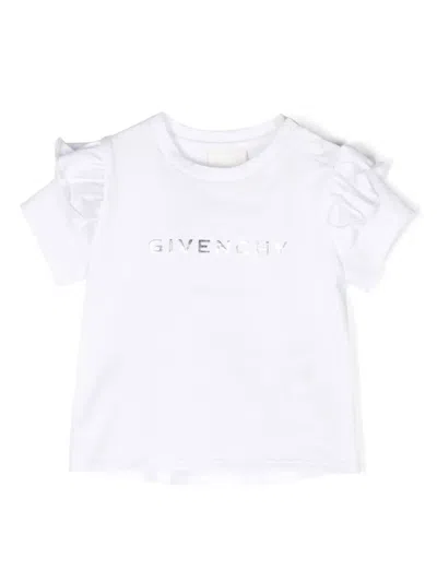 Givenchy Babies' Logo-print T-shirt In White