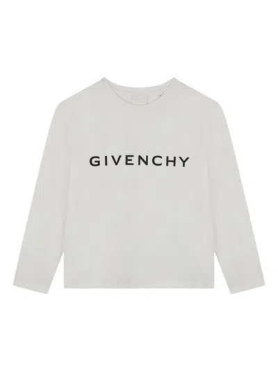 Givenchy Kids' Logo-print T-shirt In White