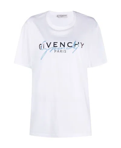Givenchy Logo Print T-shirt In White