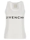 Givenchy Logo Scoop-neck Tank Top In Bianco