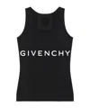 Givenchy Crew-neck Halterneck Top Tops Black In Black
