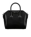 Givenchy Micro Antigona Shoulder Bag In Calf Leather In Black